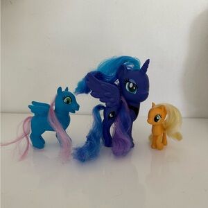 My Little Pony Trio - Blue, Purple, and Orange